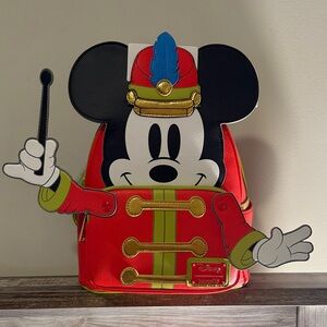 Loungefly Red Mickey Mouse Band Leader Backpack